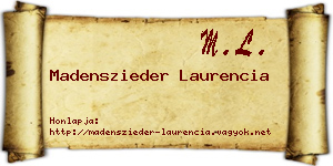 Madenszieder Laurencia névjegykártya